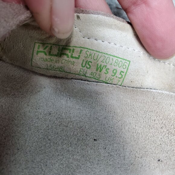 Kuru Shoes Womens Size 9.5 Tan Suede Vienna Anatomical Toe Flats *Read* - Picture 13 of 15